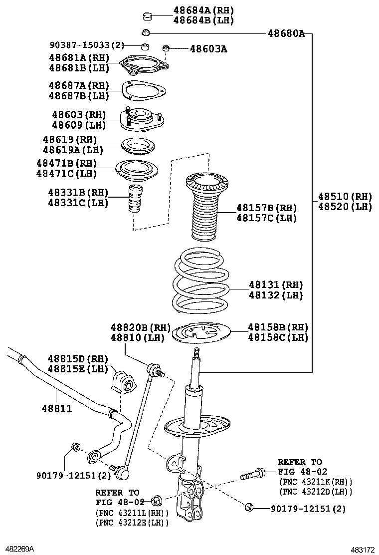  PREVIA |  FRONT SPRING SHOCK ABSORBER