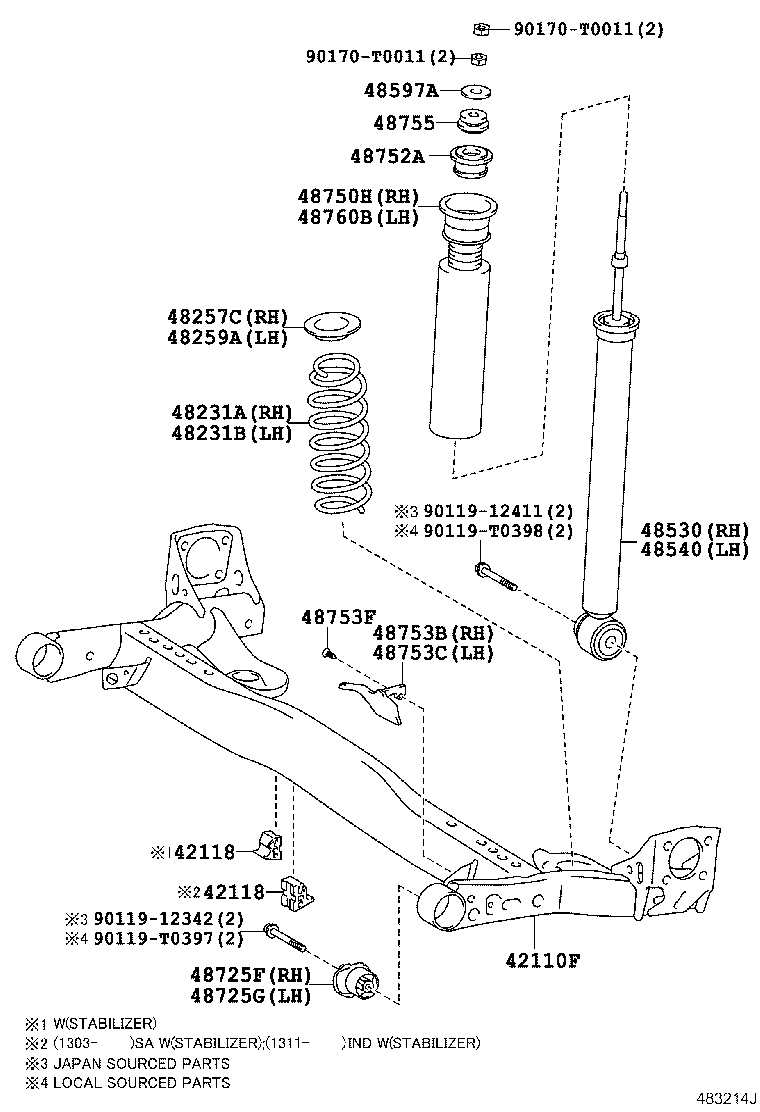  ETIOS LIVA CROSS |  REAR SPRING SHOCK ABSORBER