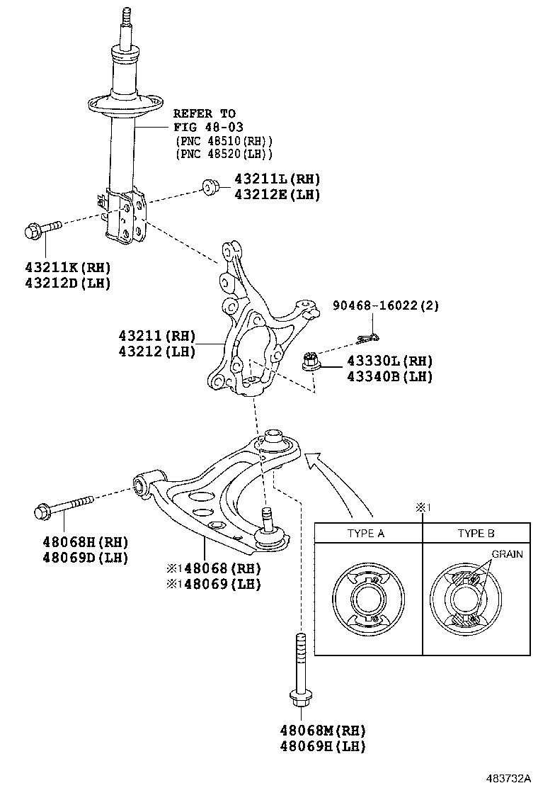  ETIOS |  FRONT AXLE ARM STEERING KNUCKLE