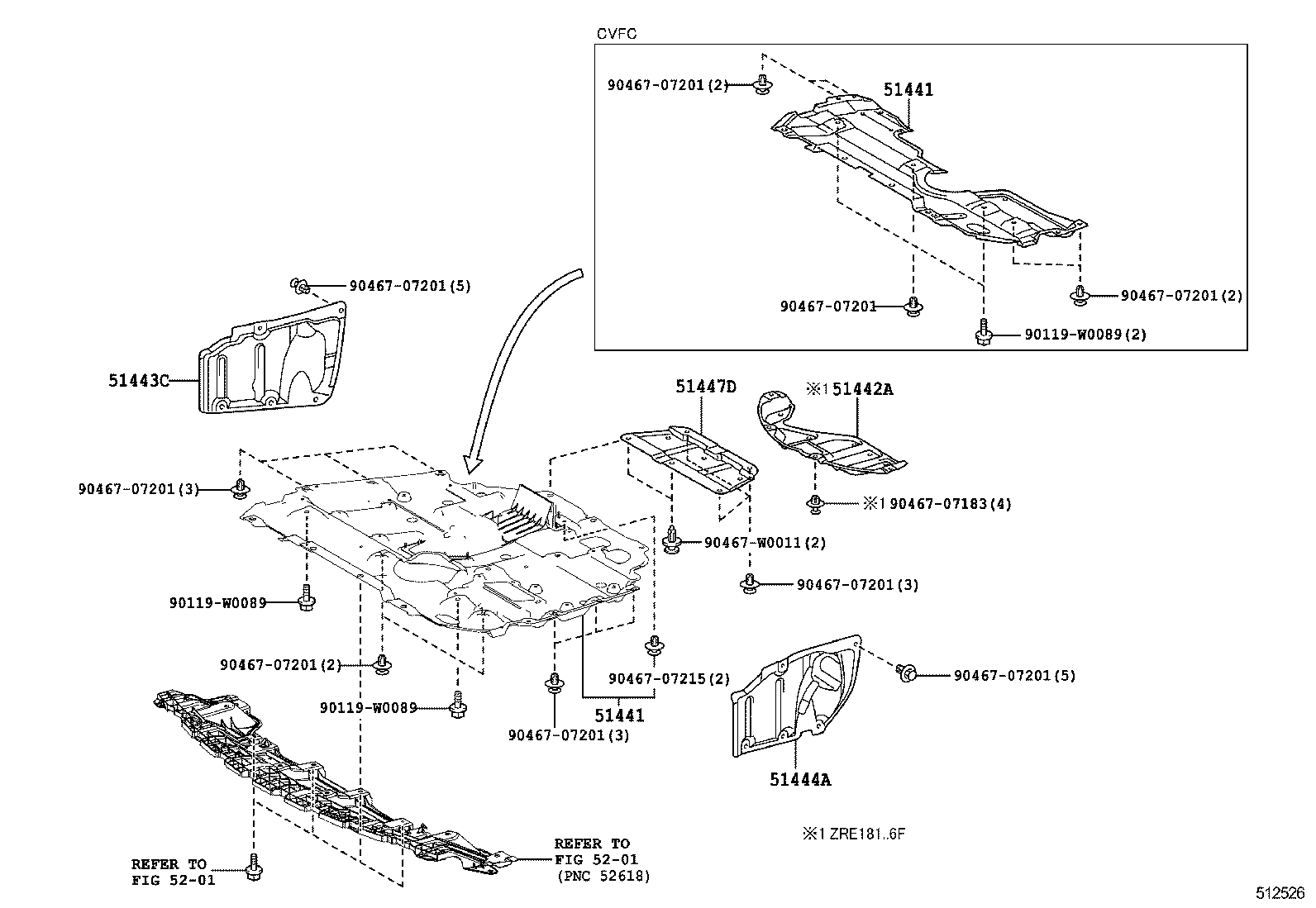 AURIS UKP |  SUSPENSION CROSSMEMBER UNDER COVER