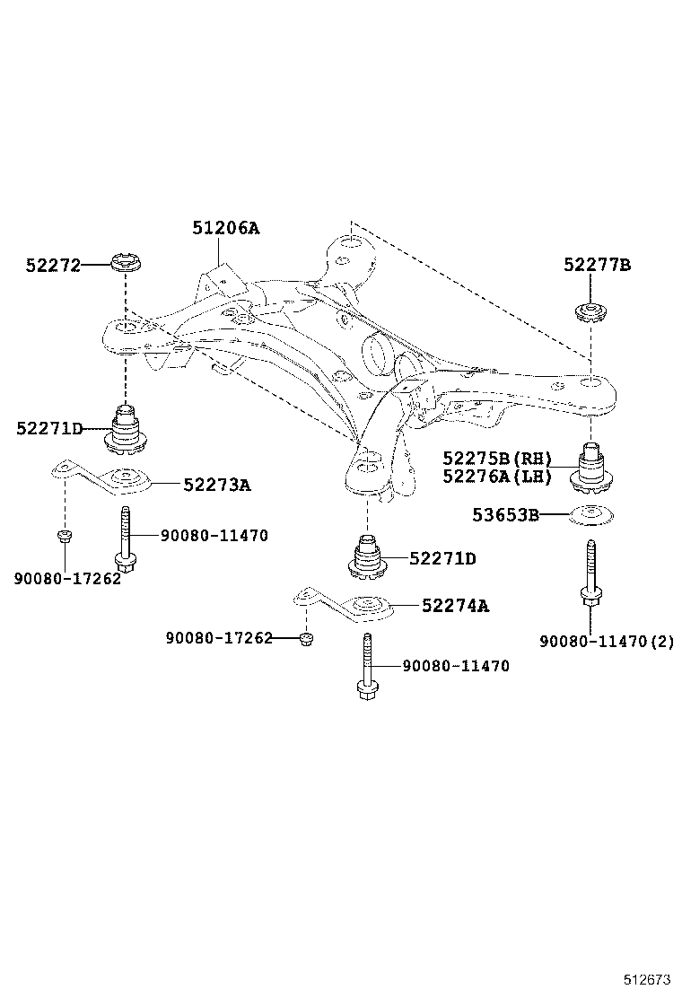  HIGHLANDER KLUGER |  SUSPENSION CROSSMEMBER UNDER COVER