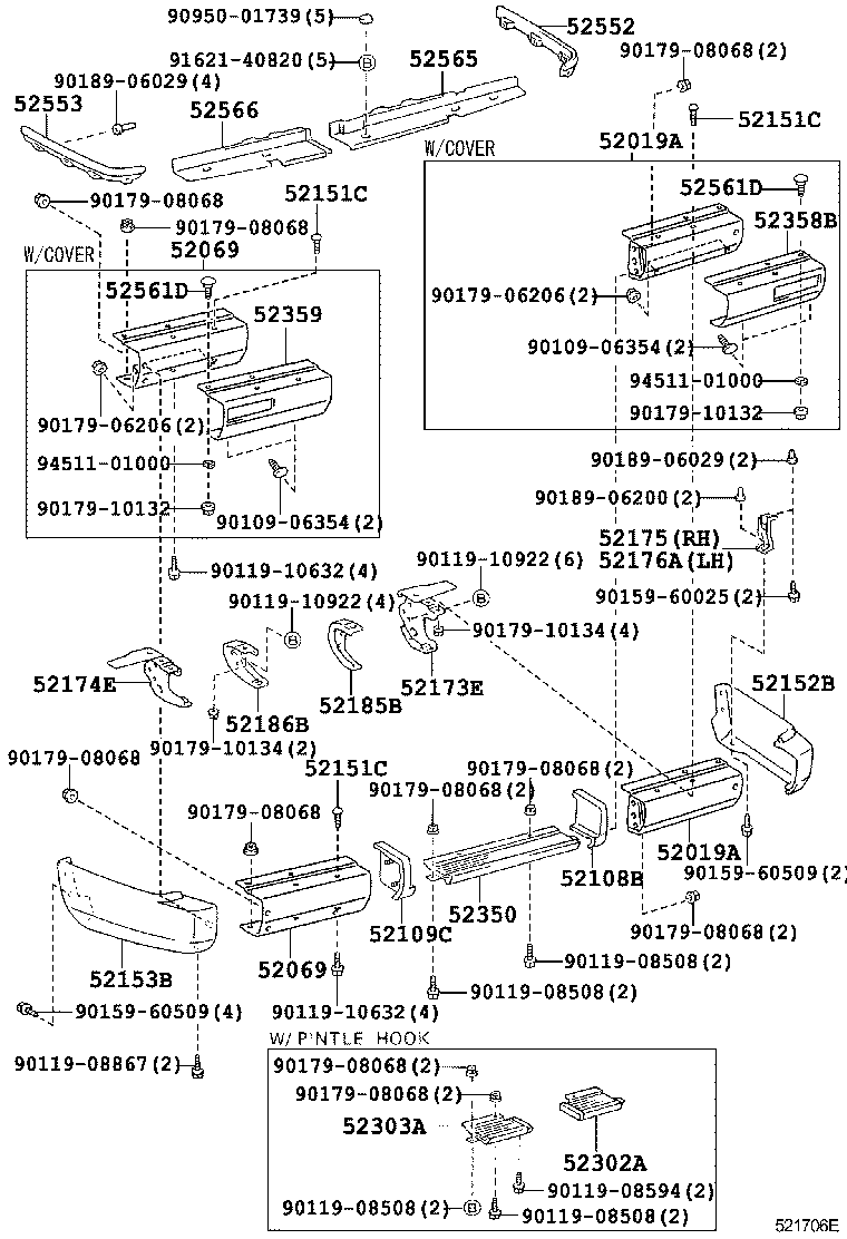  LAND CRUISER 70 |  REAR BUMPER BUMPER STAY
