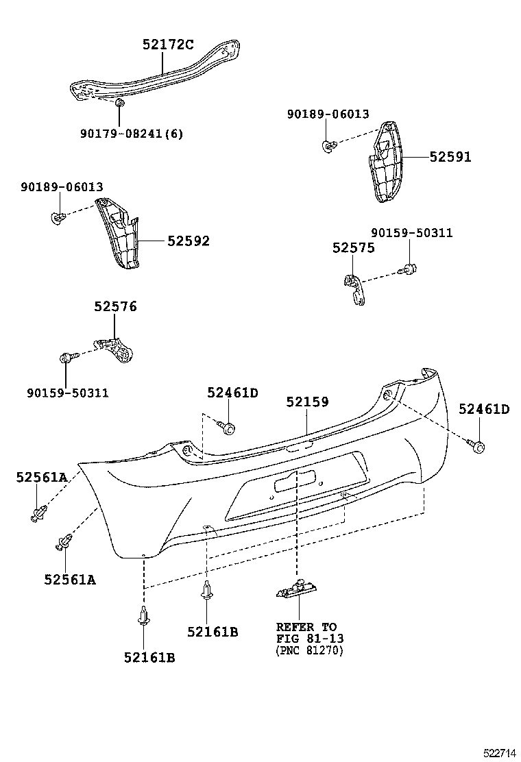  ETIOS |  REAR BUMPER BUMPER STAY