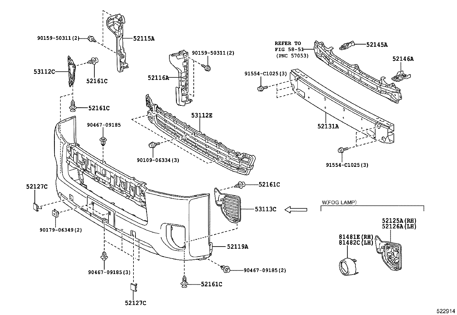  HIACE |  FRONT BUMPER BUMPER STAY