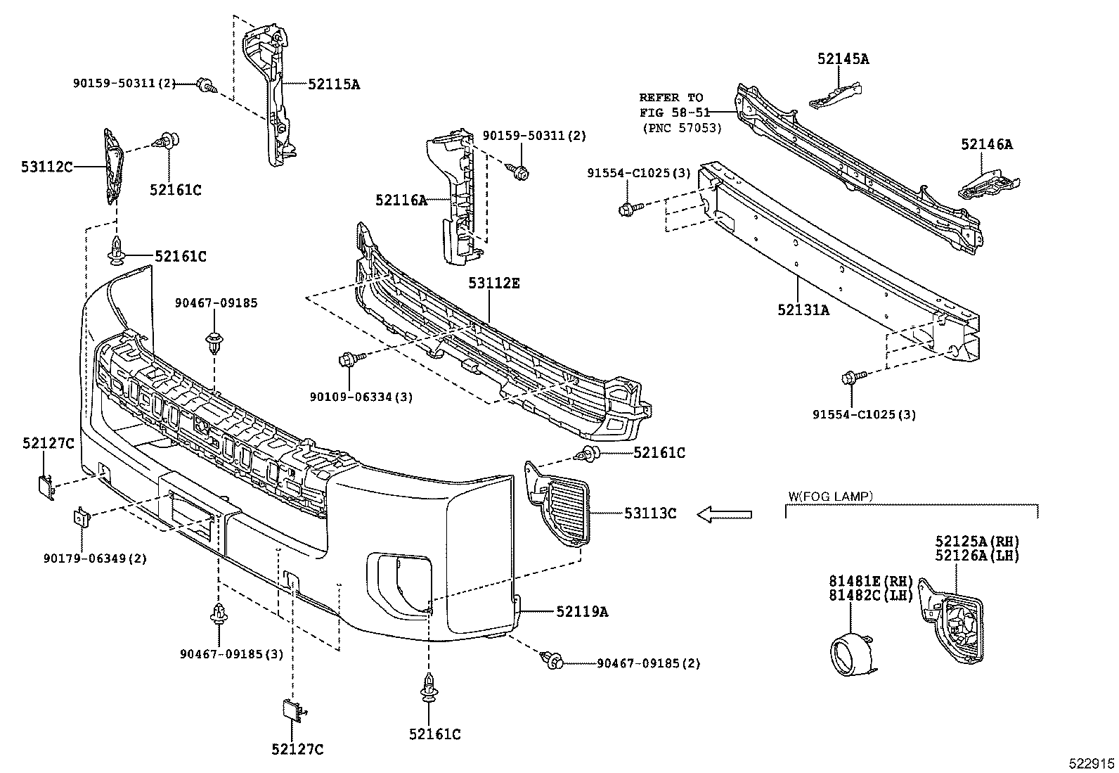  HIACE |  FRONT BUMPER BUMPER STAY