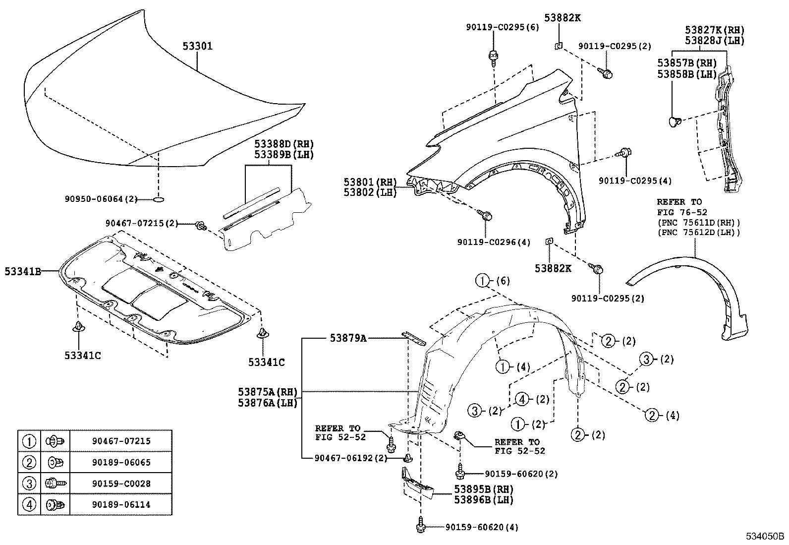  RAV4 CHINA |  HOOD FRONT FENDER