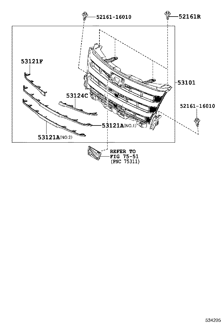  NOAH |  RADIATOR GRILLE