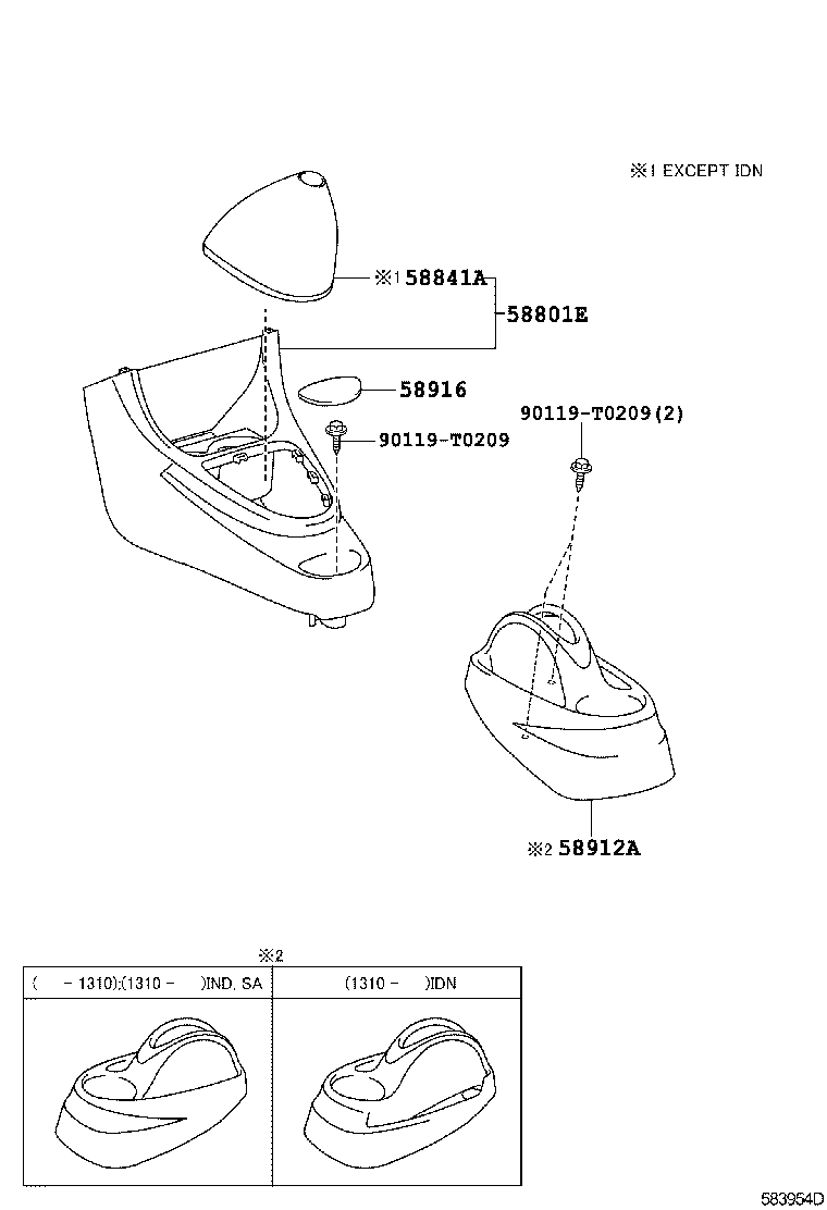  ETIOS LIVA CROSS |  CONSOLE BOX BRACKET