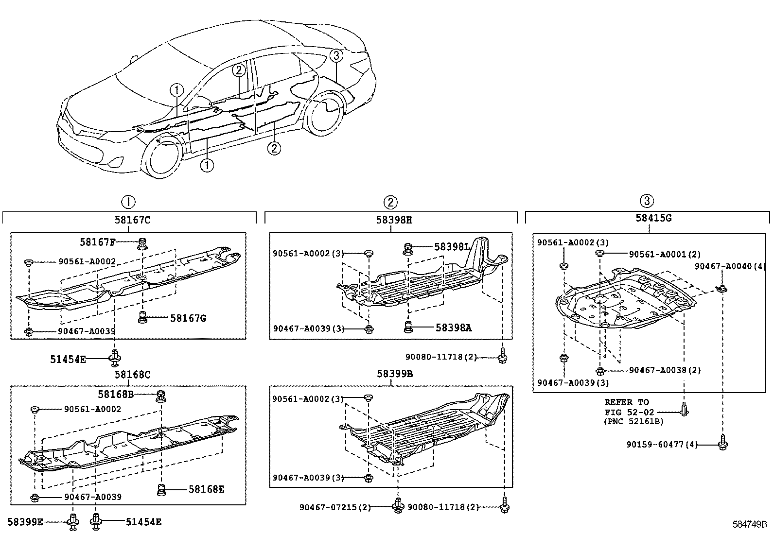  AVALON |  FLOOR PAN LOWER BACK PANEL