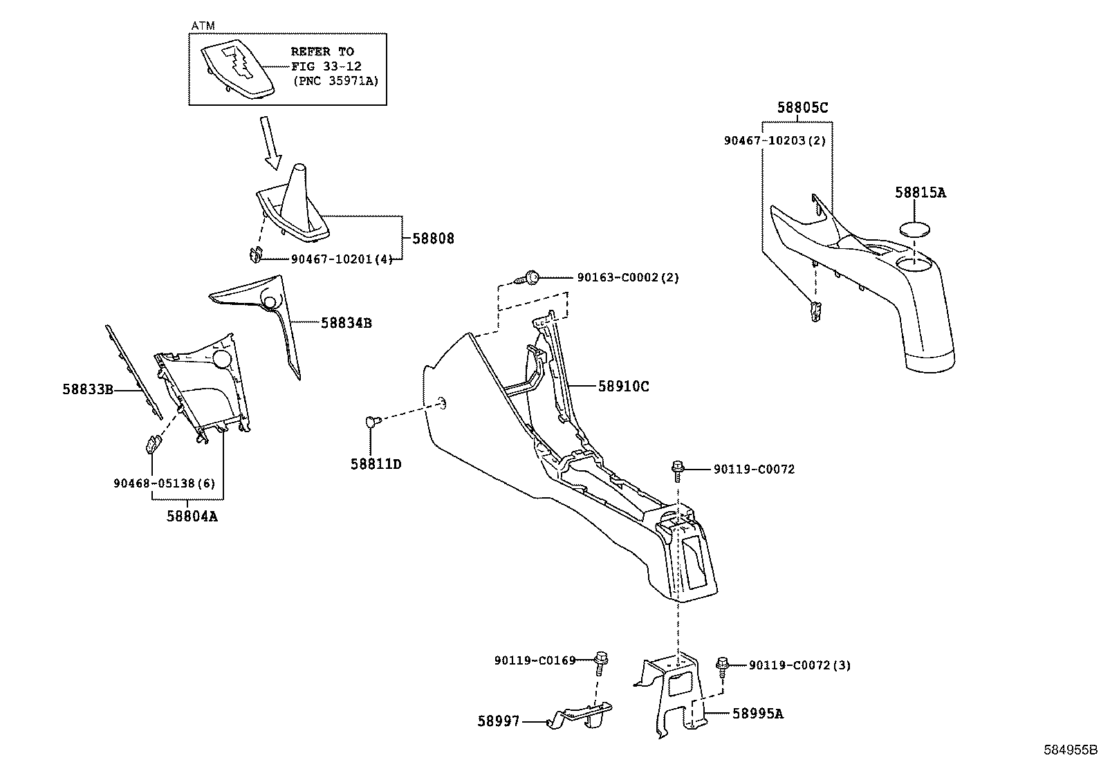  VIOS CHINA |  CONSOLE BOX BRACKET