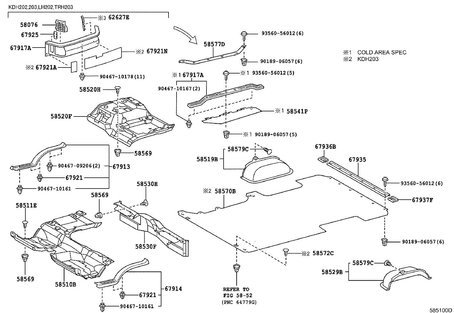 HIACE |  FLOOR MAT SILENCER PAD