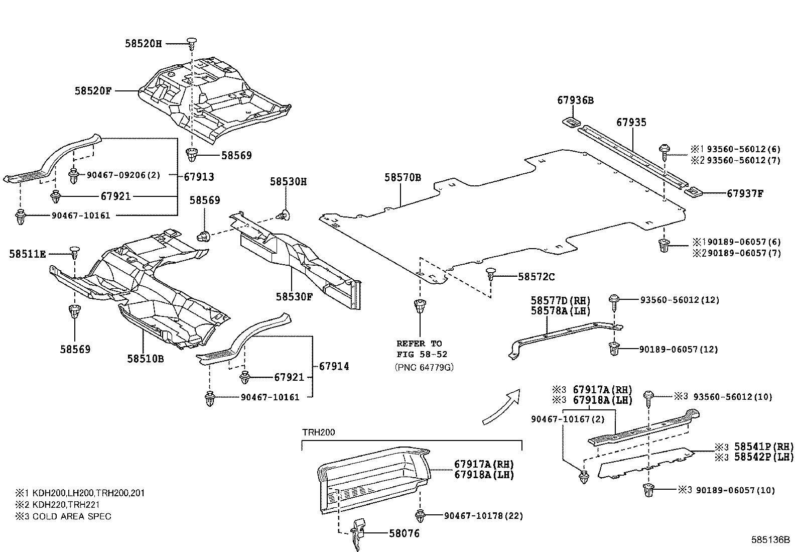  HIACE |  FLOOR MAT SILENCER PAD