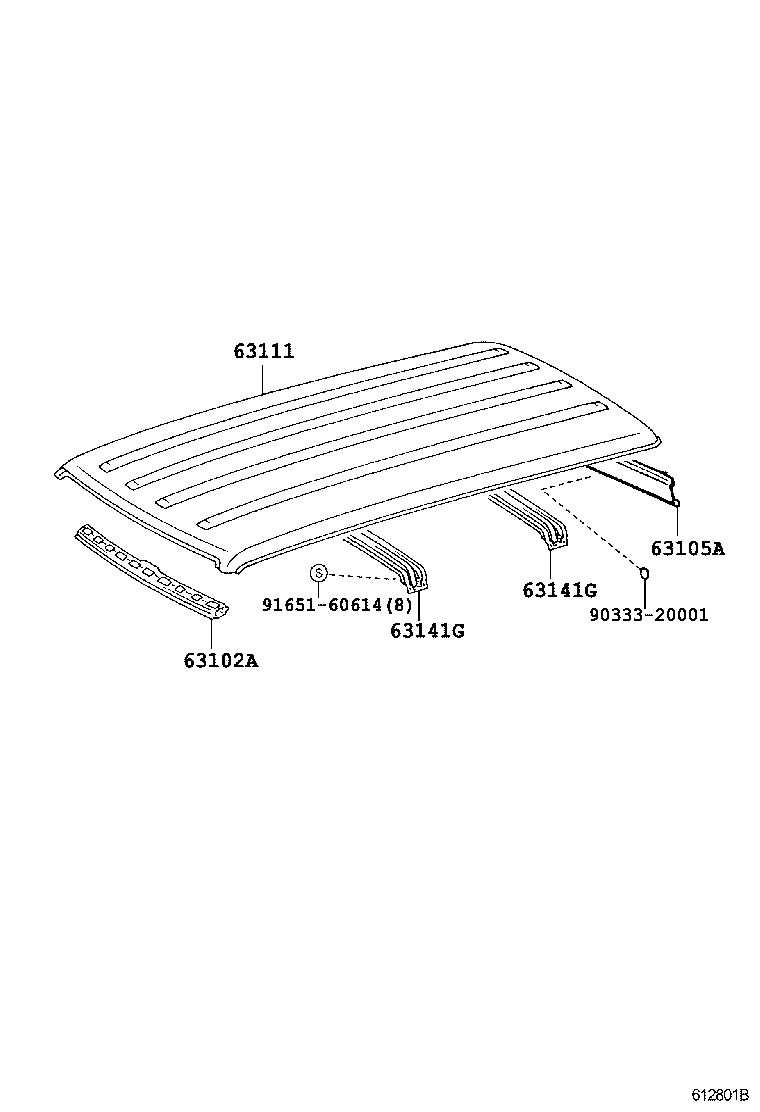  LAND CRUISER 70 |  ROOF PANEL BACK PANEL