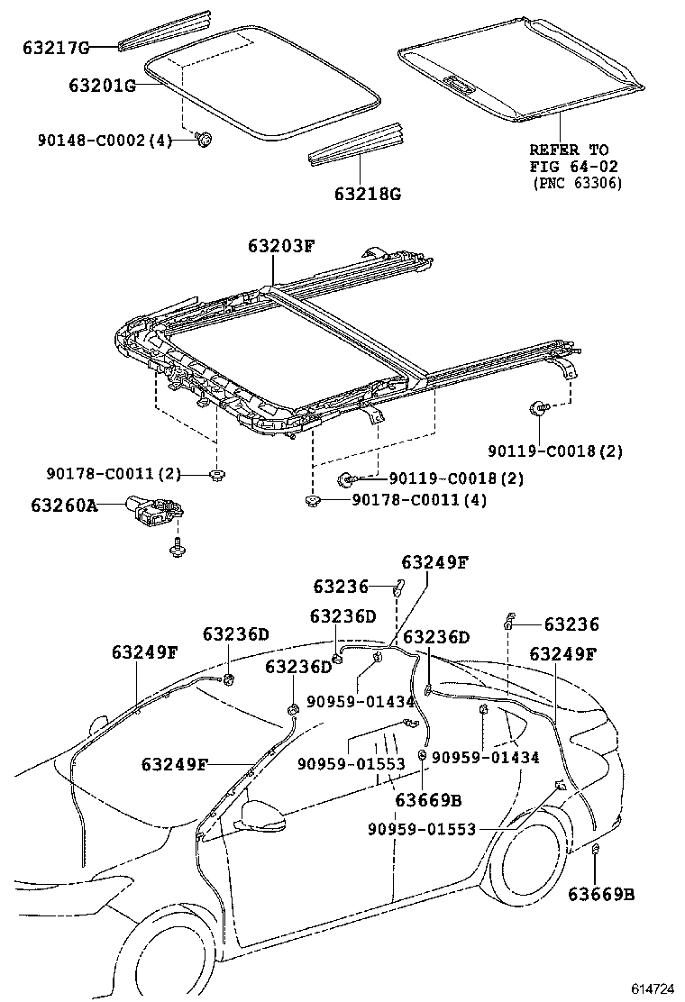  VIOS CHINA |  ROOF PANEL BACK WINDOW GLASS