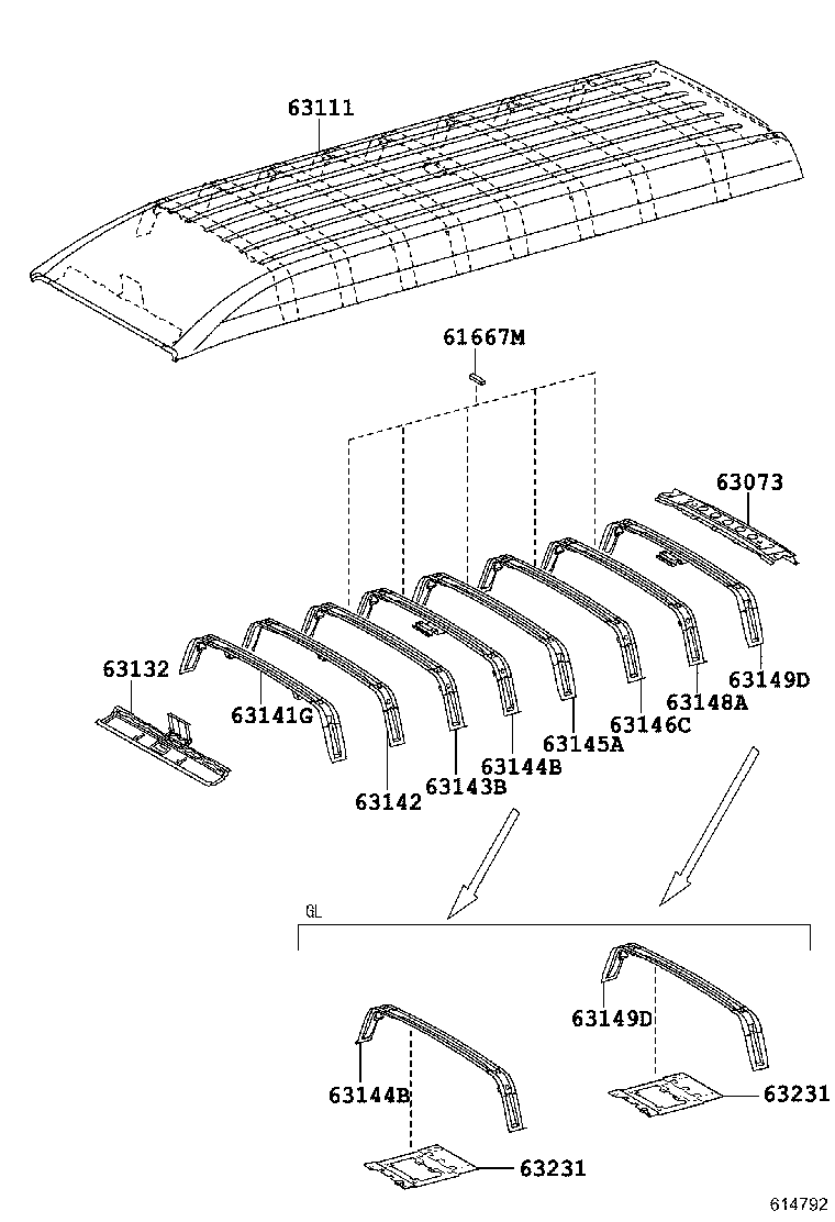  HIACE |  ROOF PANEL BACK PANEL