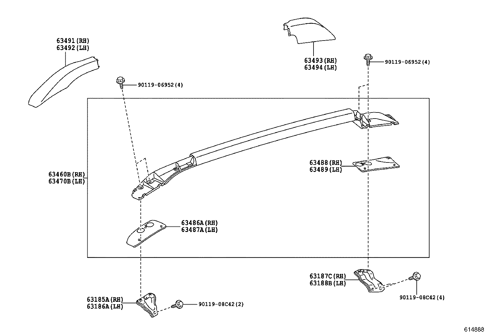  ETIOS LIVA CROSS |  ROOF PANEL BACK WINDOW GLASS
