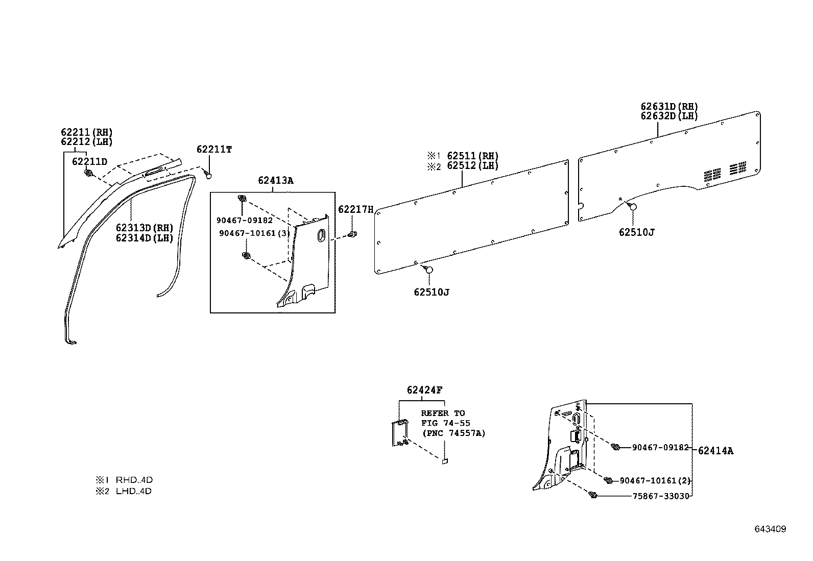  HIACE |  INSIDE TRIM BOARD