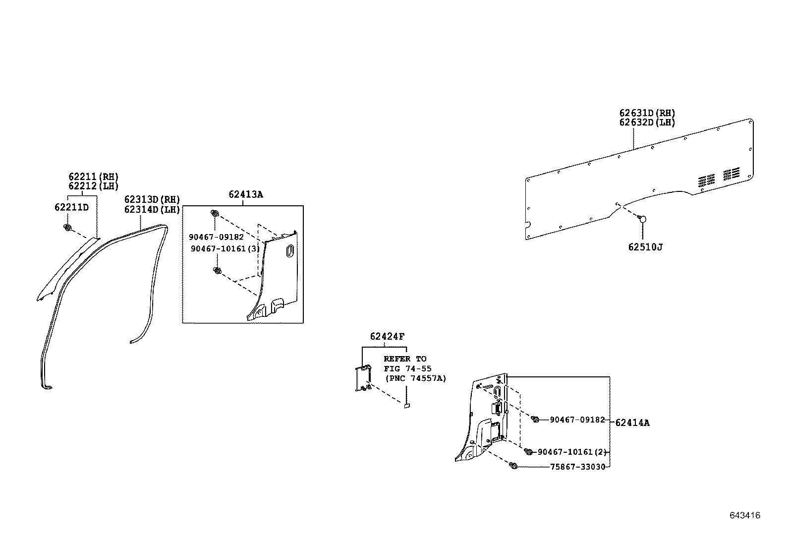  HIACE |  INSIDE TRIM BOARD