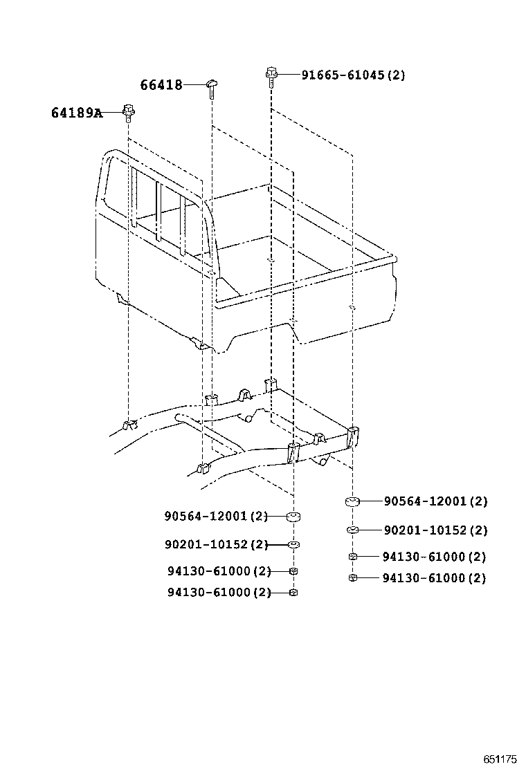  LAND CRUISER 70 |  REAR BODY MOUNTING