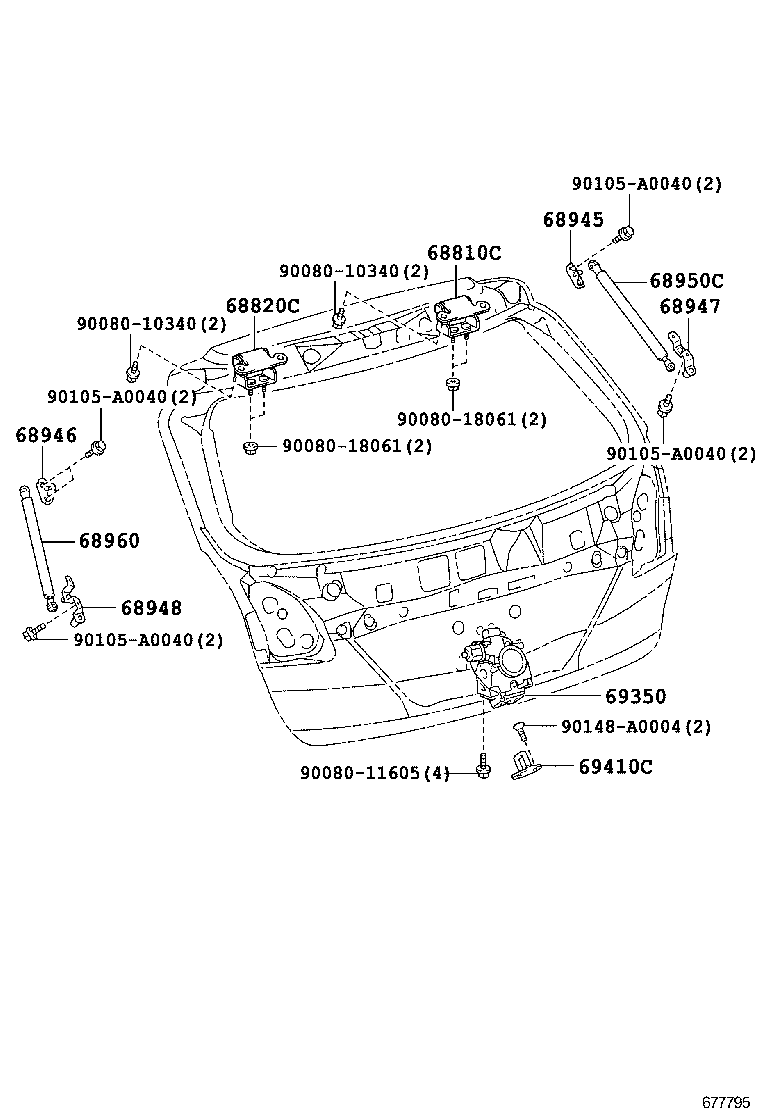 VENZA |  BACK DOOR LOCK HANDLE