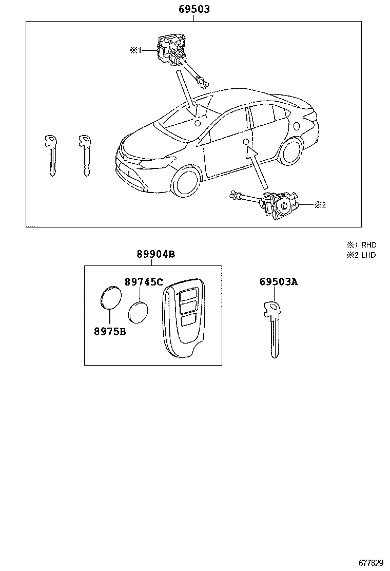  YARIS VIOS LIMO |  LOCK CYLINDER SET
