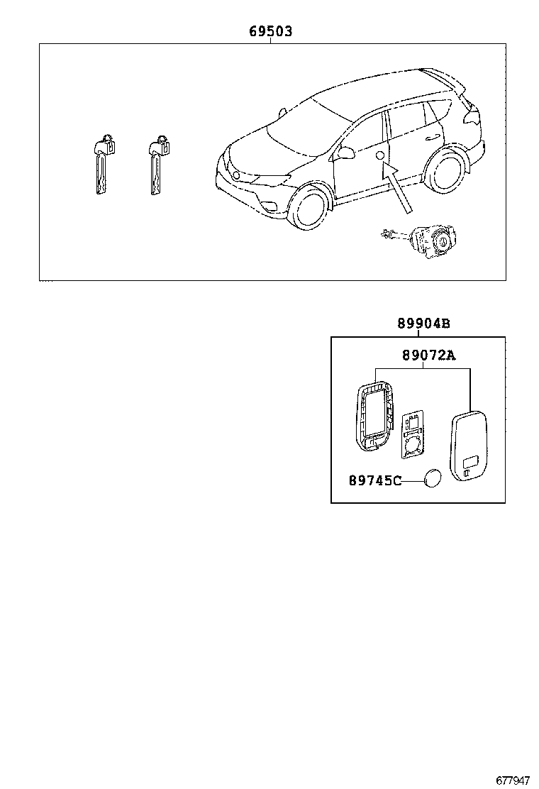  RAV4 CHINA |  LOCK CYLINDER SET