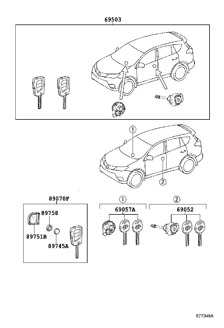  RAV4 CHINA |  LOCK CYLINDER SET
