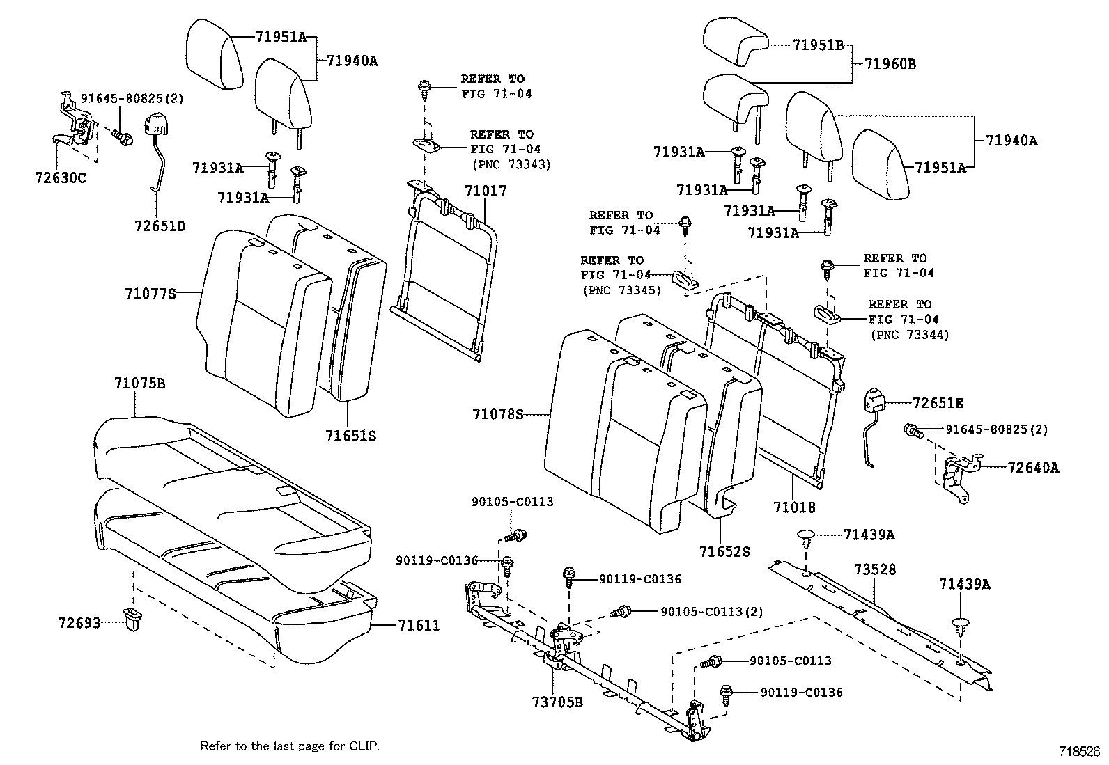  VIOS CHINA |  REAR SEAT SEAT TRACK