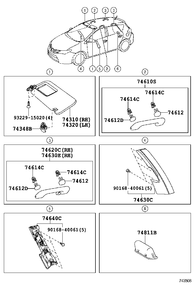  AURIS UKP |  ARMREST VISOR