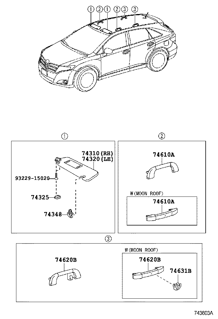  VENZA |  ARMREST VISOR