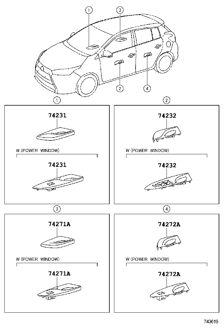  YARIS |  ARMREST VISOR