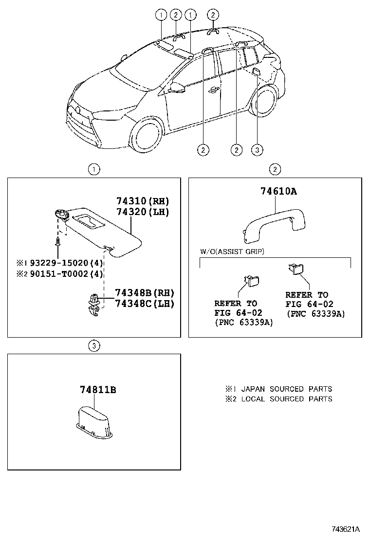  YARIS |  ARMREST VISOR