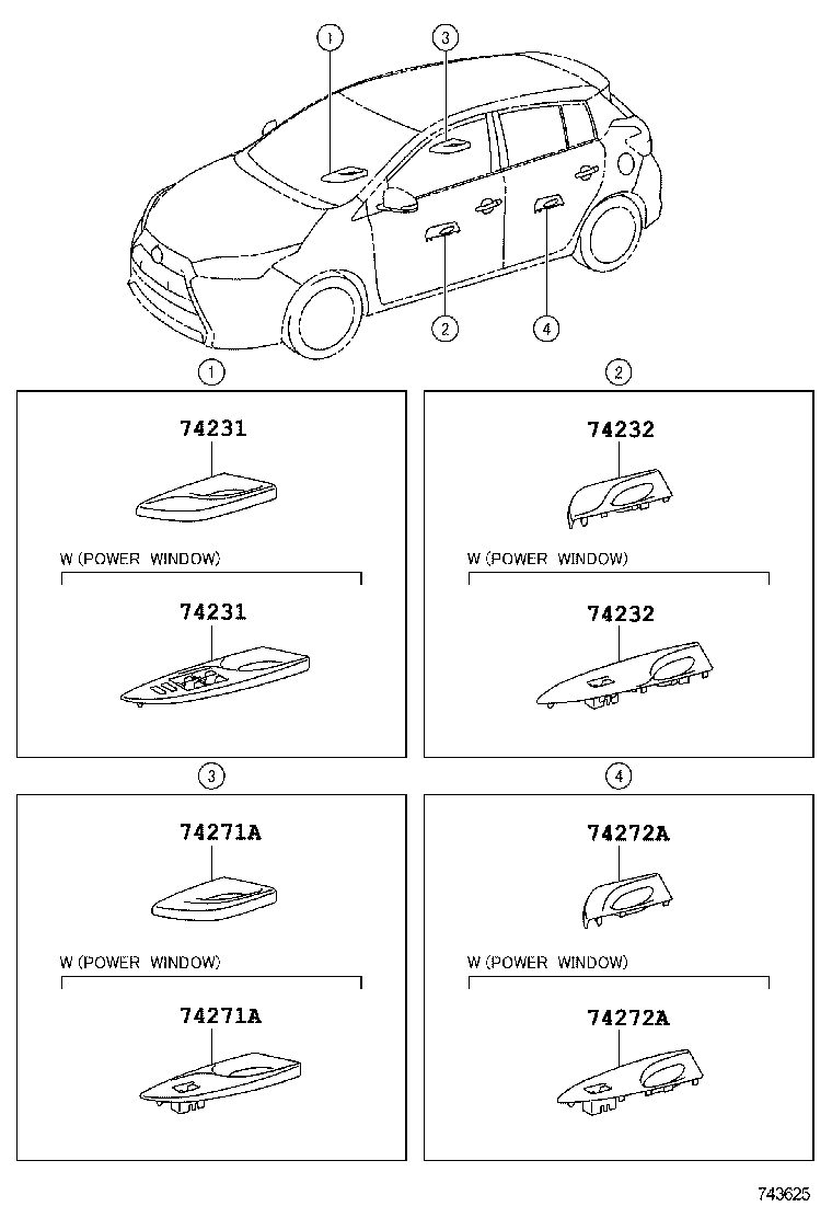  YARIS |  ARMREST VISOR