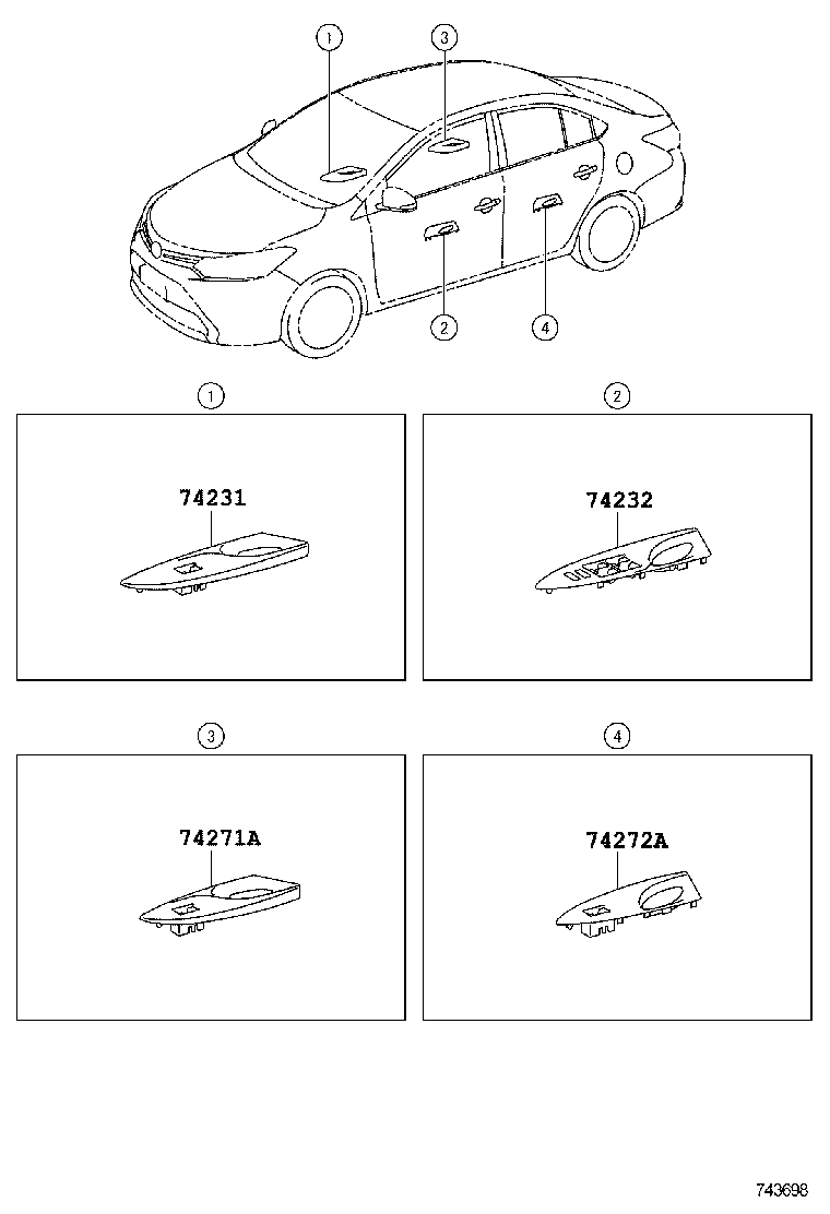  VIOS CHINA |  ARMREST VISOR