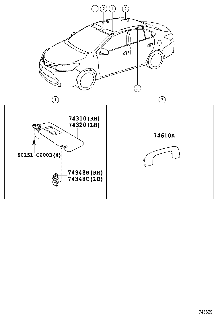  VIOS CHINA |  ARMREST VISOR