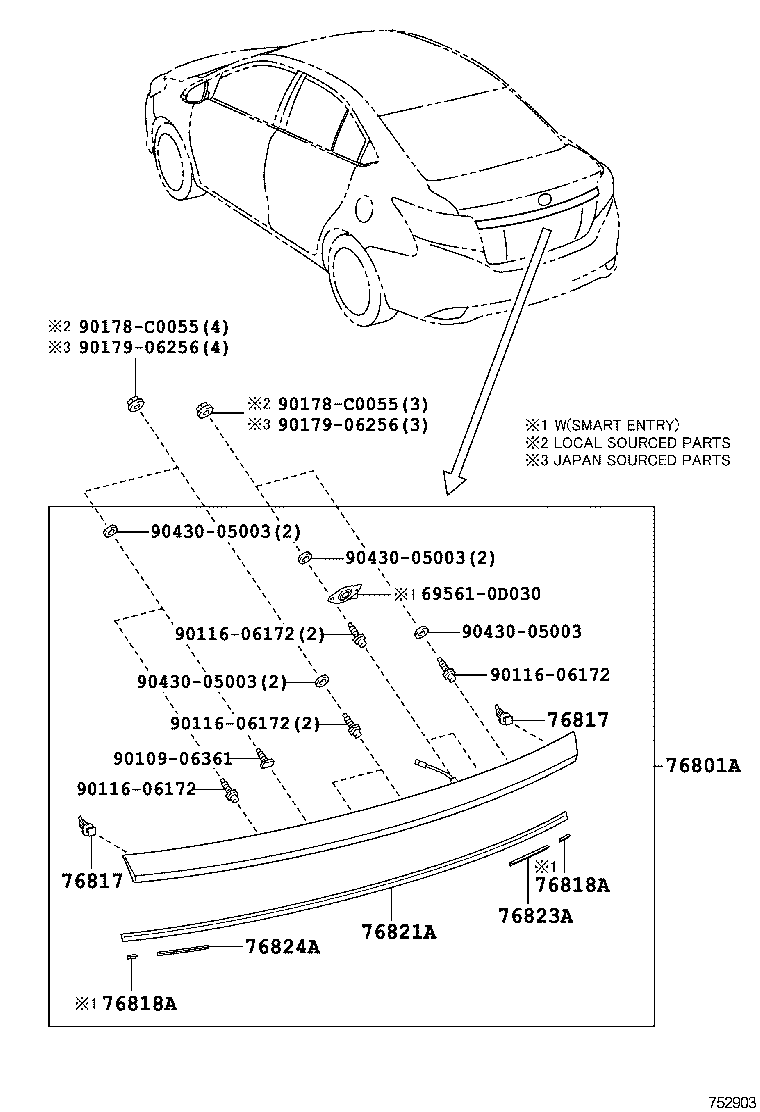  VIOS CHINA |  REAR MOULDING