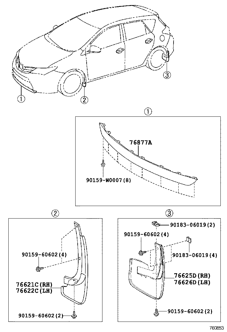  AURIS UKP |  MUDGUARD SPOILER