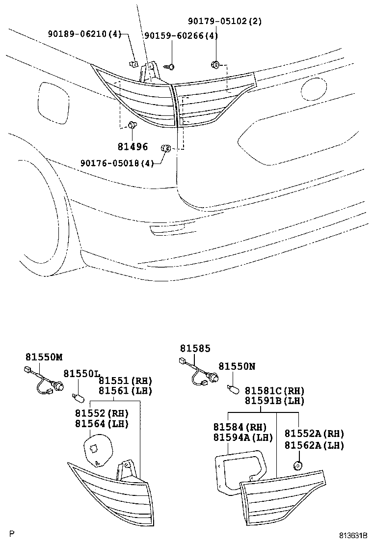  PREVIA |  REAR COMBINATION LAMP