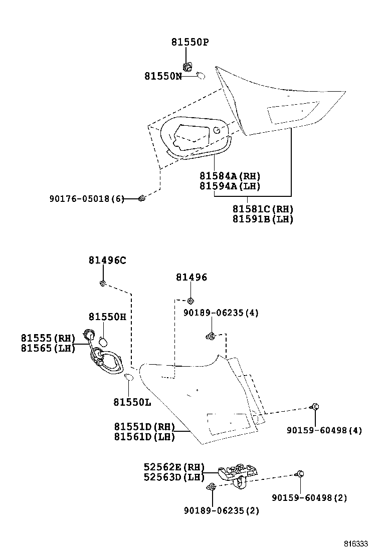  AURIS UKP |  REAR COMBINATION LAMP