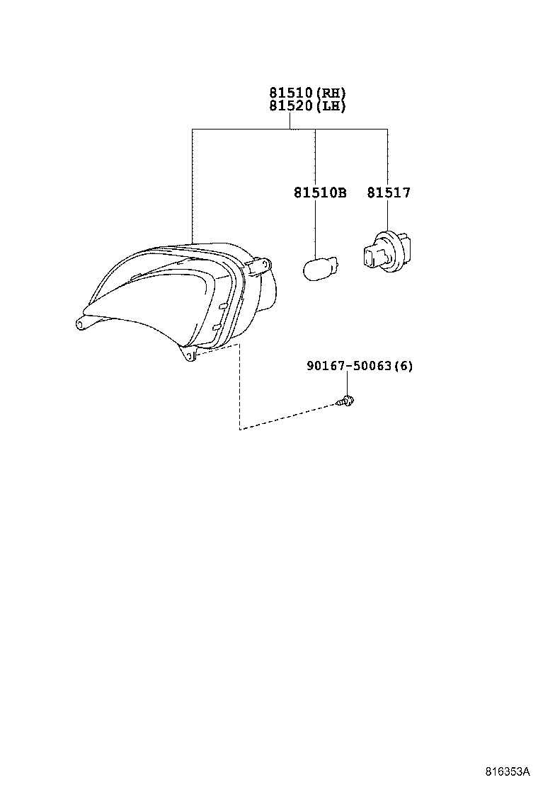  AVALON |  FRONT TURN SIGNAL LAMP
