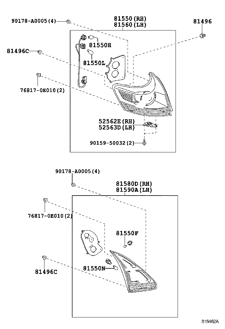  VENZA |  REAR COMBINATION LAMP