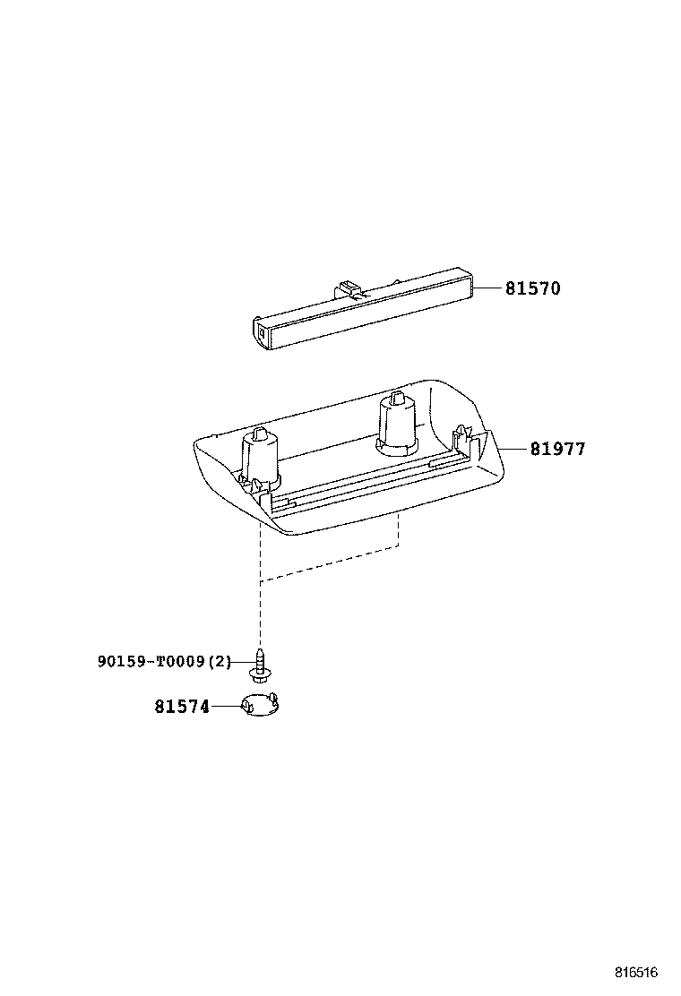  YARIS |  CENTER STOP LAMP