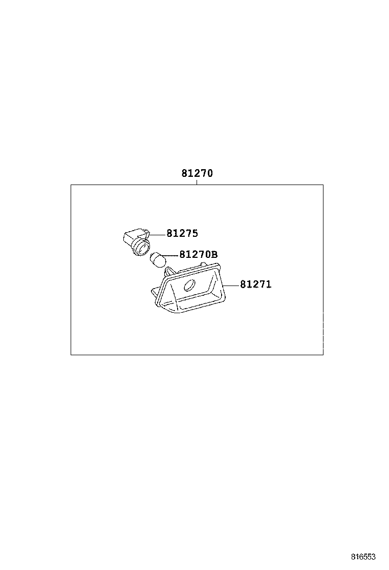  PREVIA |  REAR LICENSE PLATE LAMP