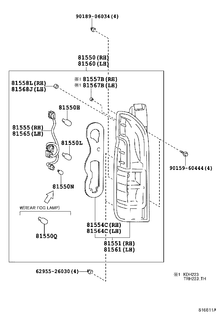  HIACE |  REAR COMBINATION LAMP