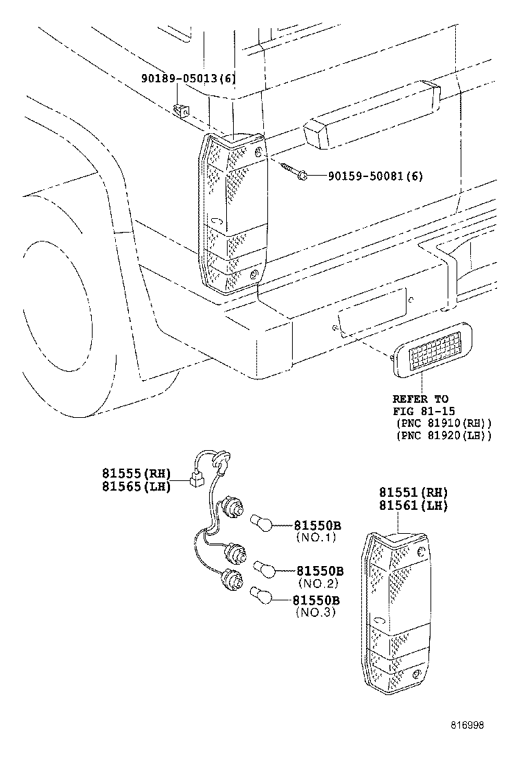  LAND CRUISER 70 |  REAR COMBINATION LAMP