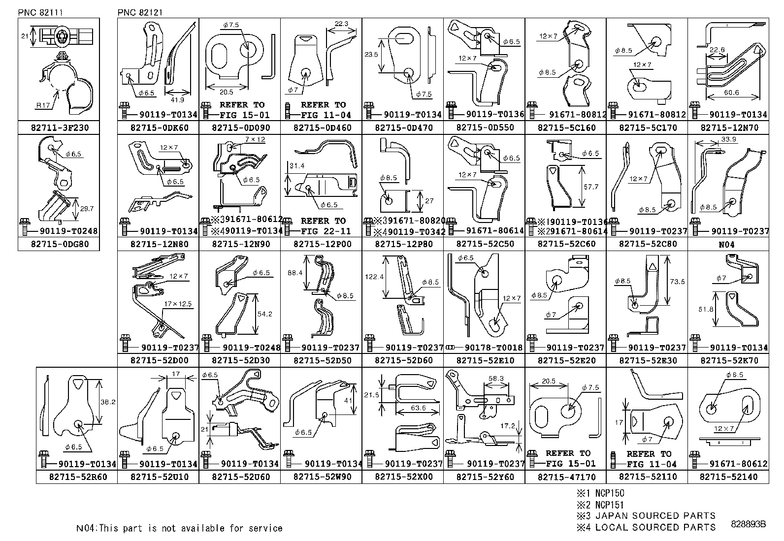  YARIS |  WIRING CLAMP