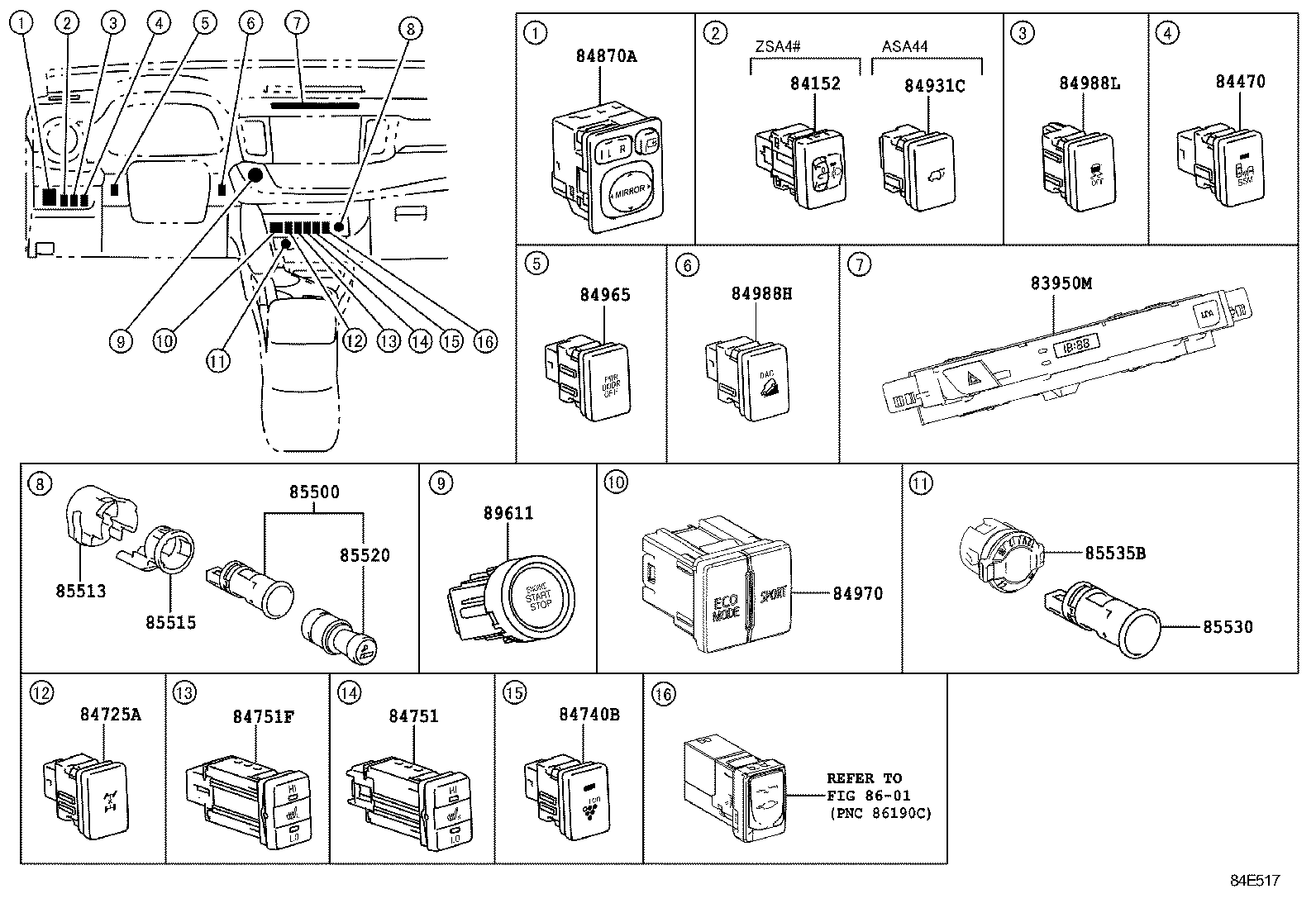  RAV4 CHINA |  SWITCH RELAY COMPUTER