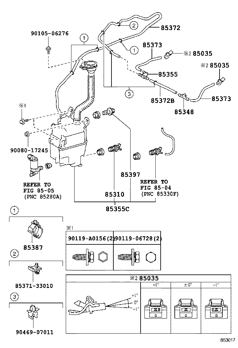  VENZA |  WINDSHIELD WASHER