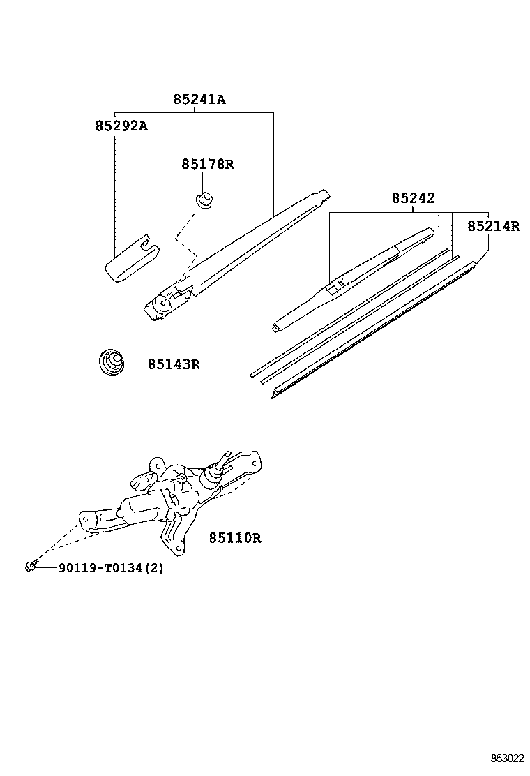 YARIS |  REAR WIPER