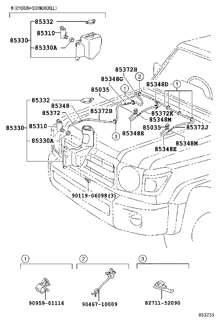  LAND CRUISER 70 |  WINDSHIELD WASHER